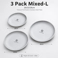 PGY Stackable Stainless Steel Camping Plates