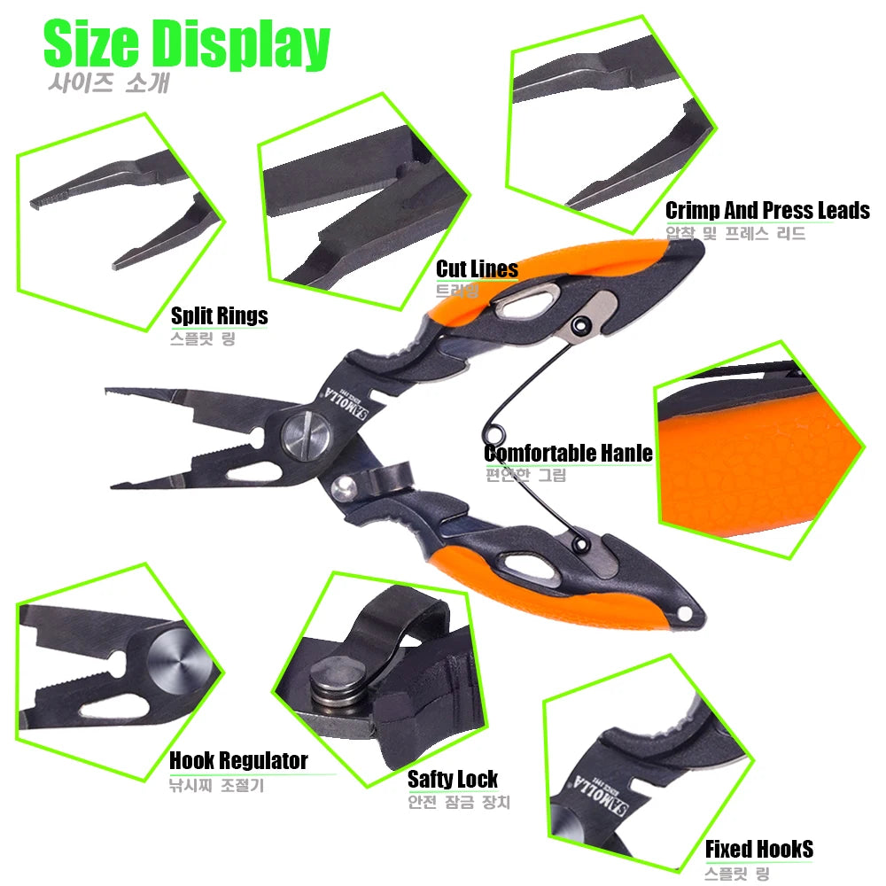 Multifunction Stainless Steel Fishing Pliers