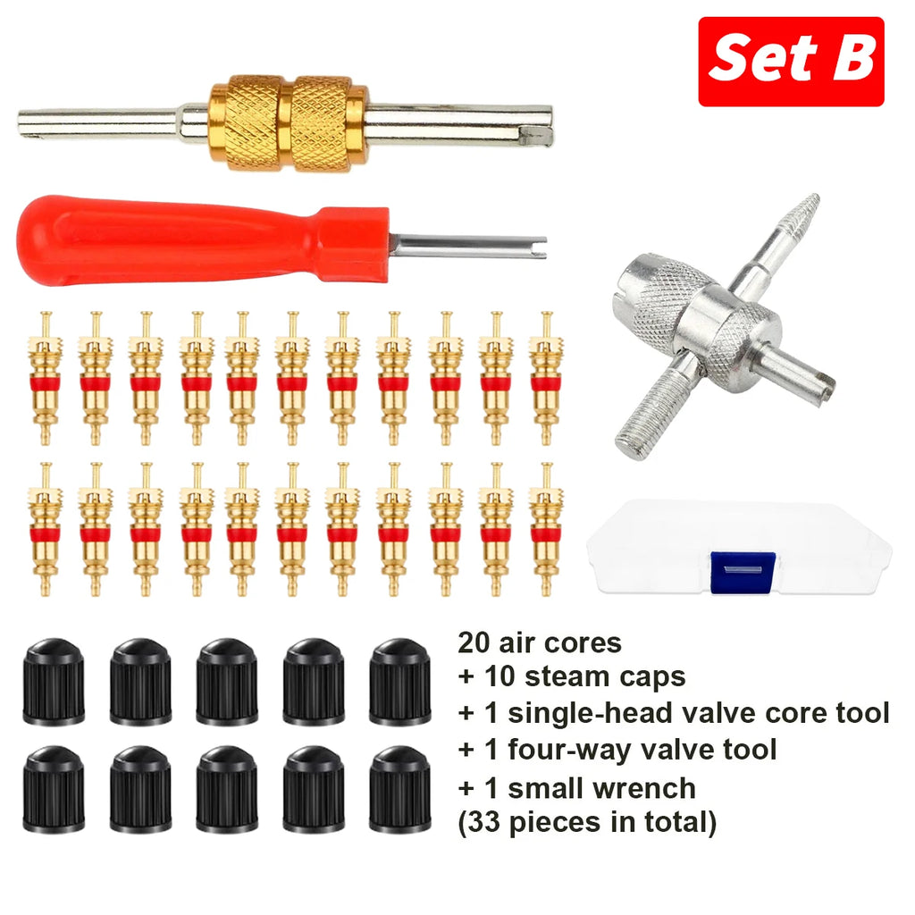 Tire Valve Core Removal & Installation Tool Set