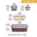 Locking-Lid Food Storage Containers — 8-Piece Option