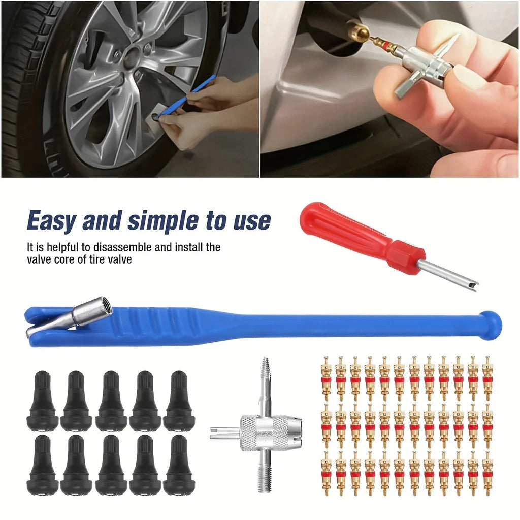 ZFOUEK Tire Valve Service Tool Kit – 43 Pieces