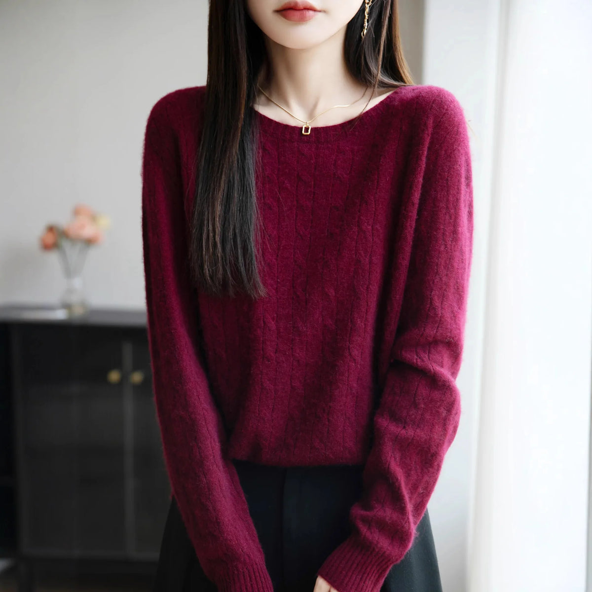 Women Sweater Loose Fashion Long Sleeve Pullovers Autumn Winter Warm Solid Bottoming Shirt Korean Fashion Knitted Jumpers Whispering Desires Shoppe