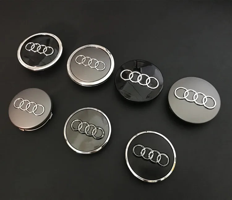 Replacement Wheel Center Caps – Set of 4, 60–77 mm Options