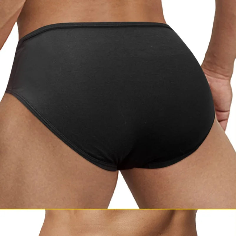 Men's Solid-Color Swim Briefs