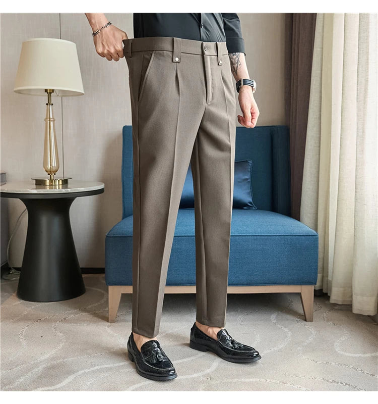 Men's Smart-Casual Stretch Dress Pants
