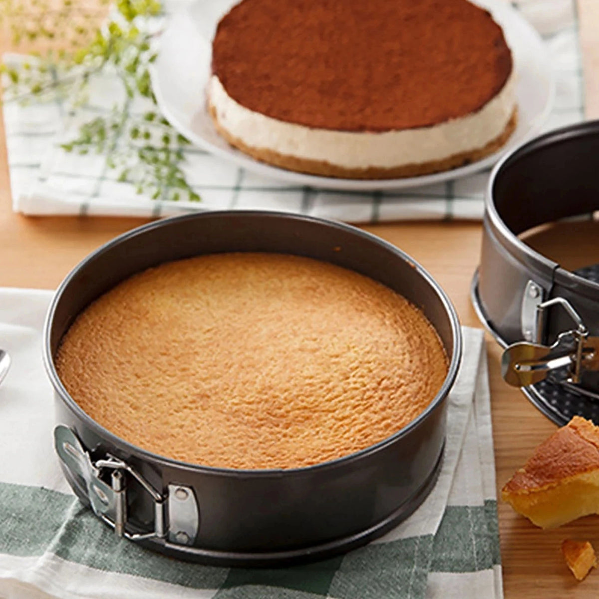 Round Springform Cake Pan with Removable Base