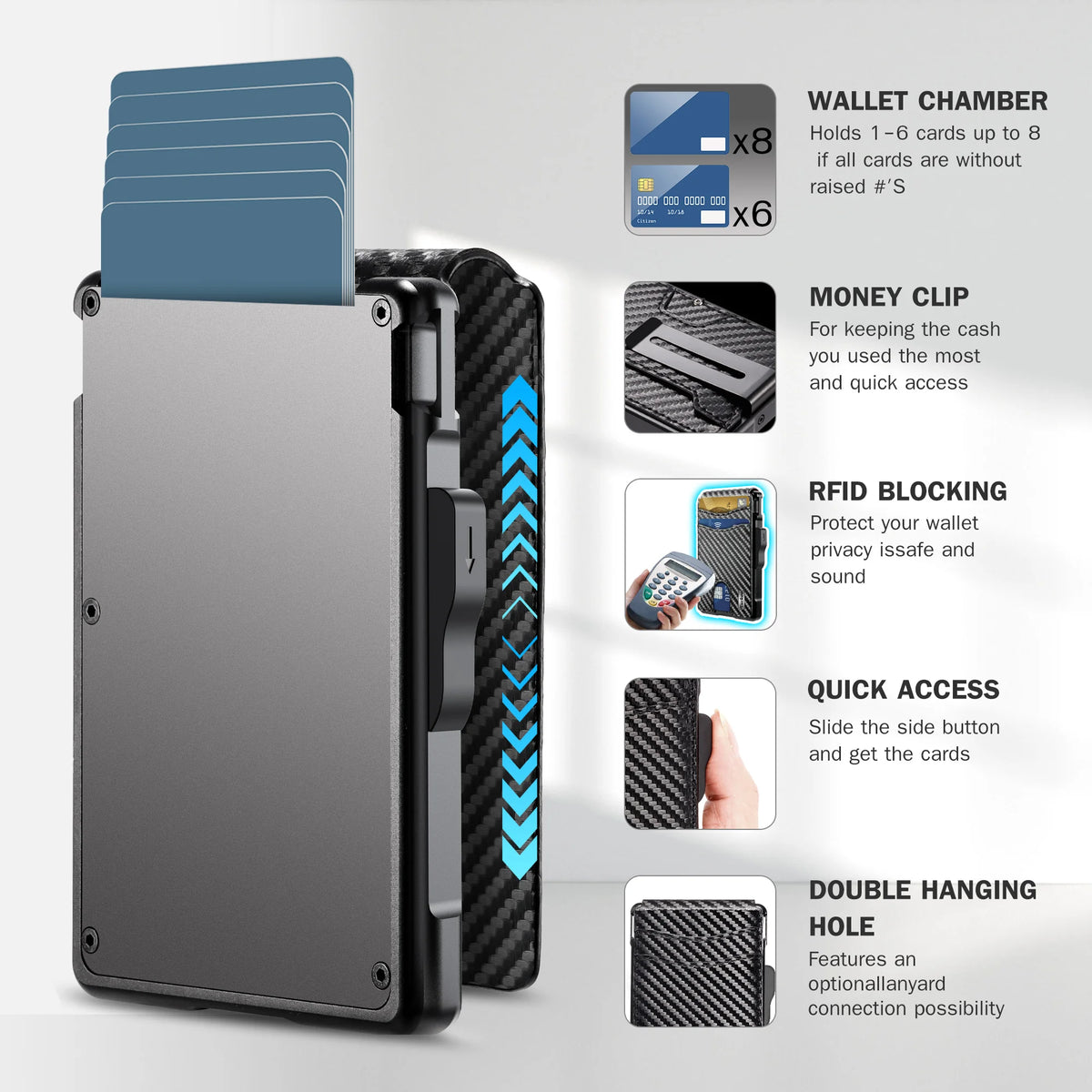 Men's Slim Pop-Up Wallet with ID Window