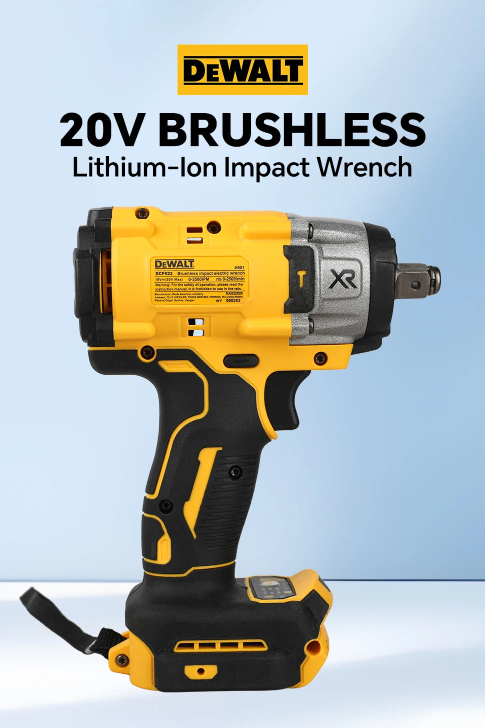 DEWALT DCF921 / DCF922 1/2-Inch Impact Wrench — Tool Only