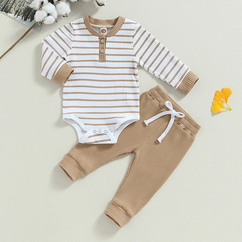 Baby Romper and Pants Set — Cotton Blend
