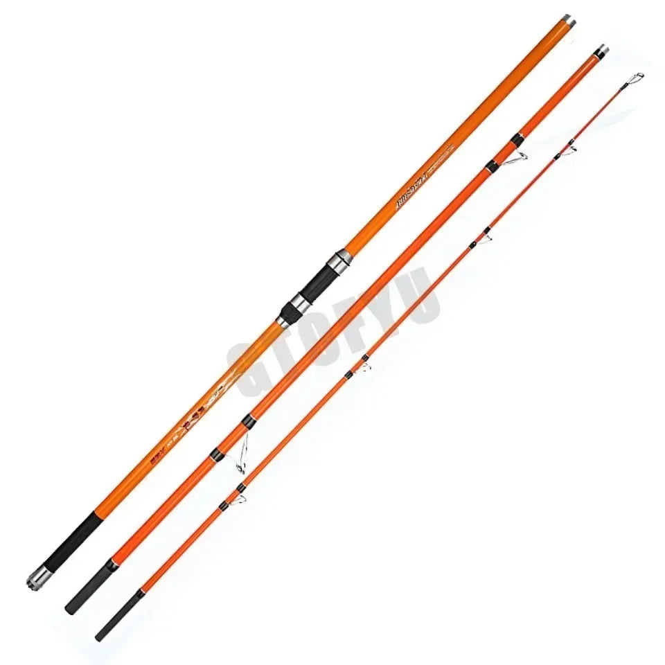 Three-Piece Carbon Surf Rod — 3.3–4.2 m