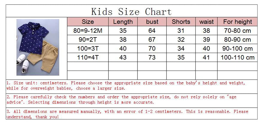 Children's Collared Shirt and Shorts Set