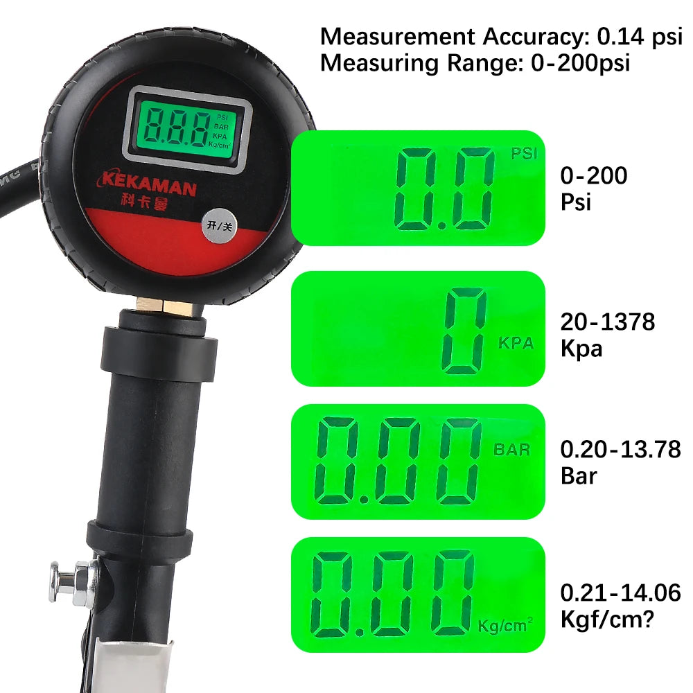 LEEPEE Digital Tire Inflator & Pressure Gauge