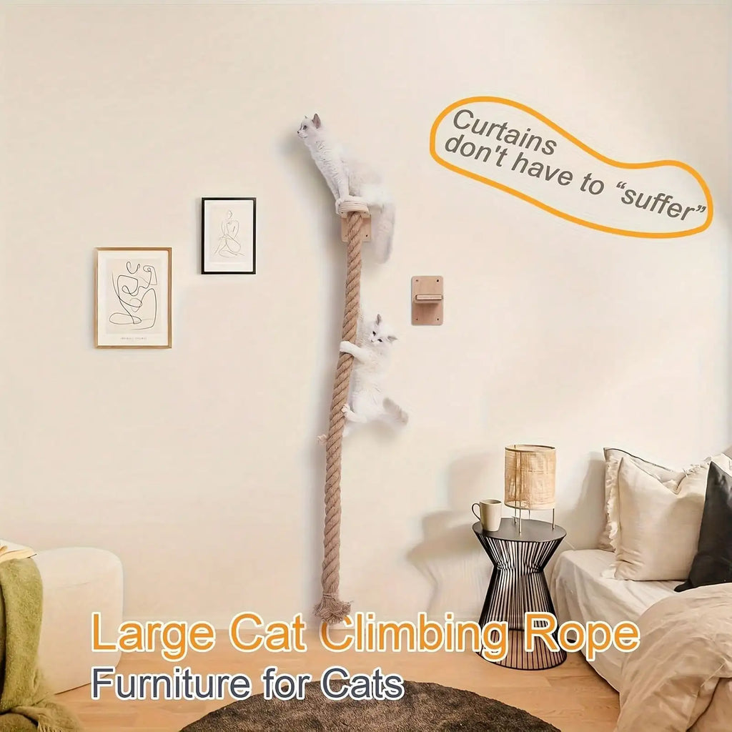 Wall-Mounted Sisal Cat Scratching Rope