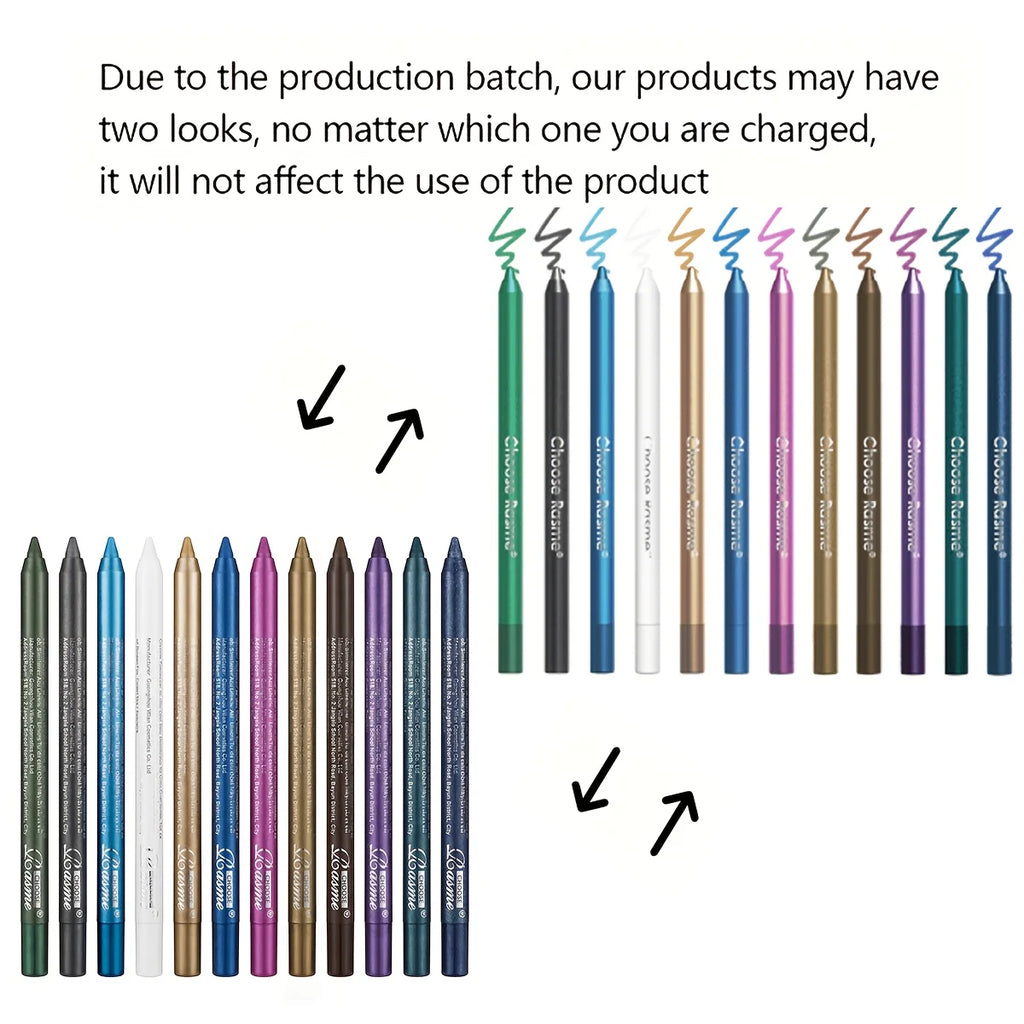 CHOOSE RASME Shimmer Eye Pencils – 12-Piece Set