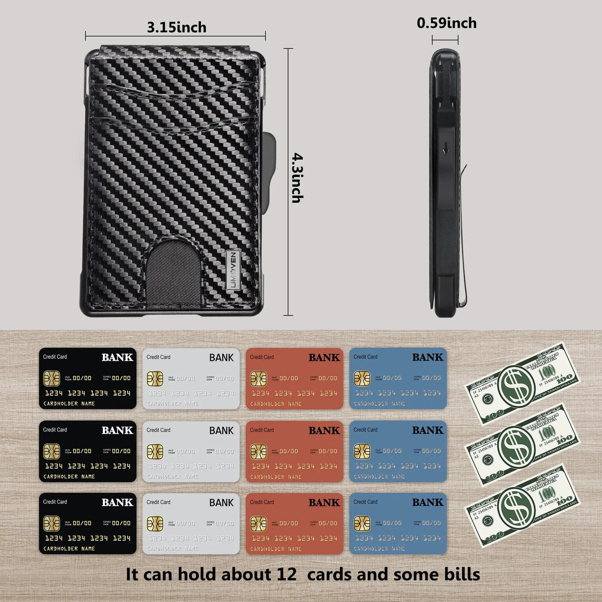 Men's Slim Pop-Up Wallet with ID Window