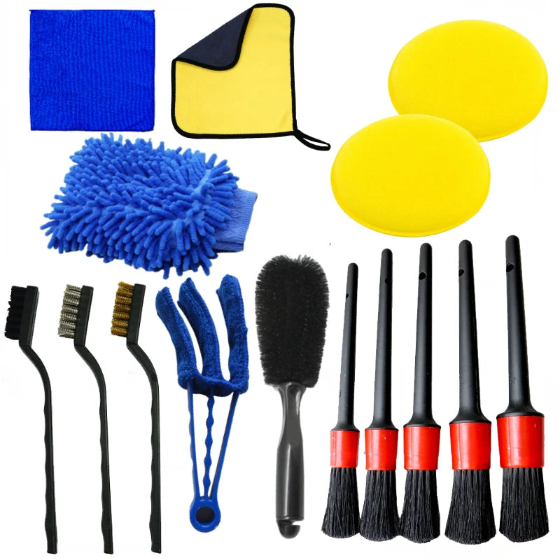 Car Interior Detailing Brush Set