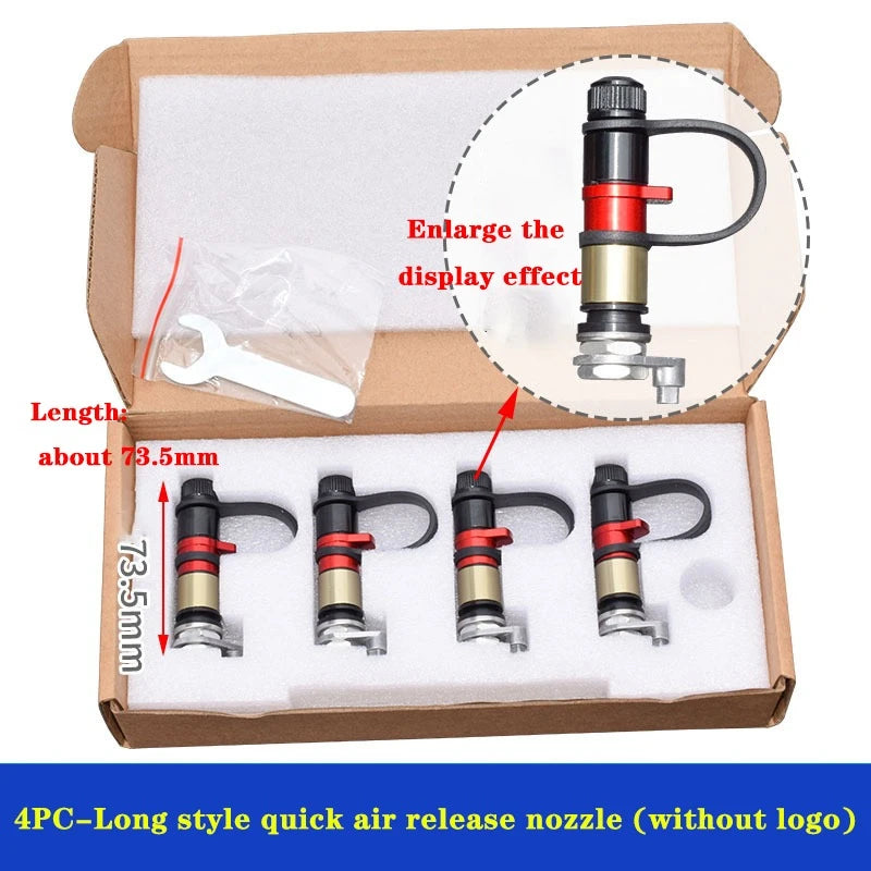 Off-Road Quick-Release Tire Valves – 64 or 73.5 mm