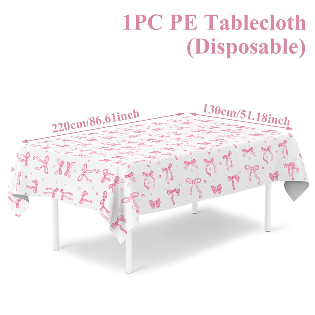 Metallic-Look Rectangular Party Tablecloth