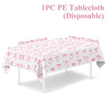 Metallic-Look Rectangular Party Tablecloth