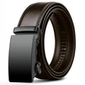Men's 3.5 cm PU Business Belt with Automatic Buckle