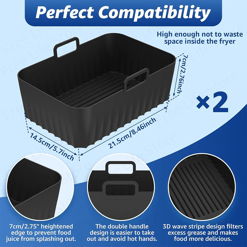 Dual-Zone Air Fryer Accessory Set