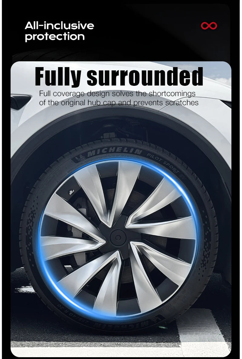 20-Inch Wheel Covers for Model Y Juniper – Set of 4
