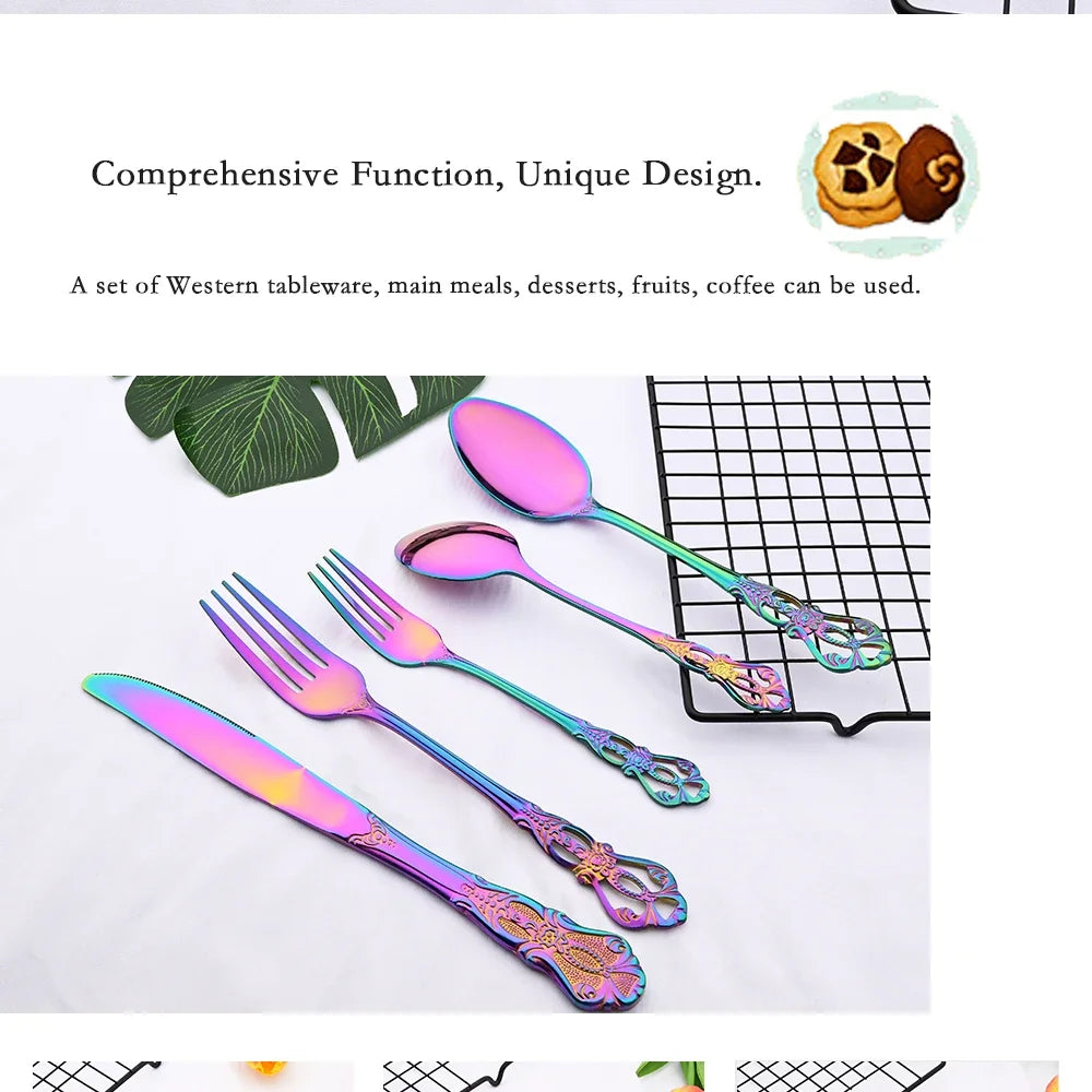 Zoseil Stainless Steel Flatware — 36 Pieces