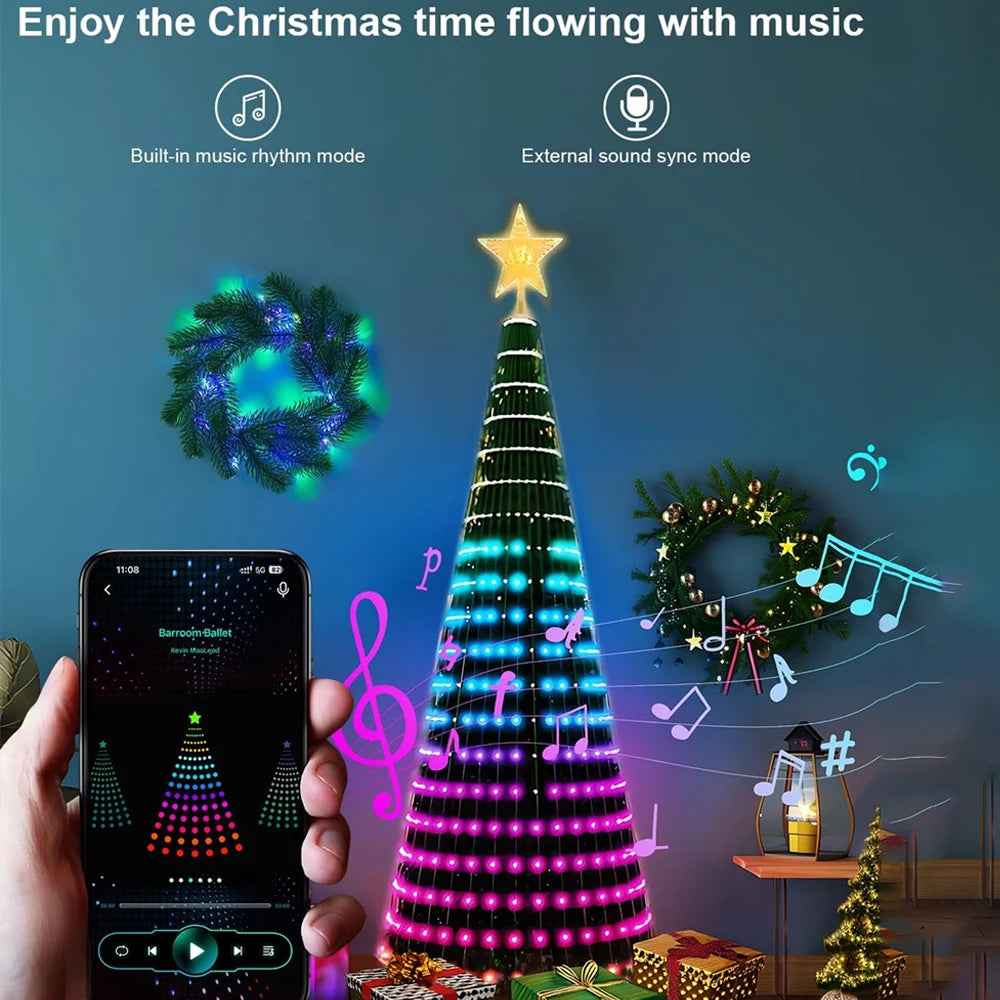 400-LED RGBIC Christmas Tree Light Strings