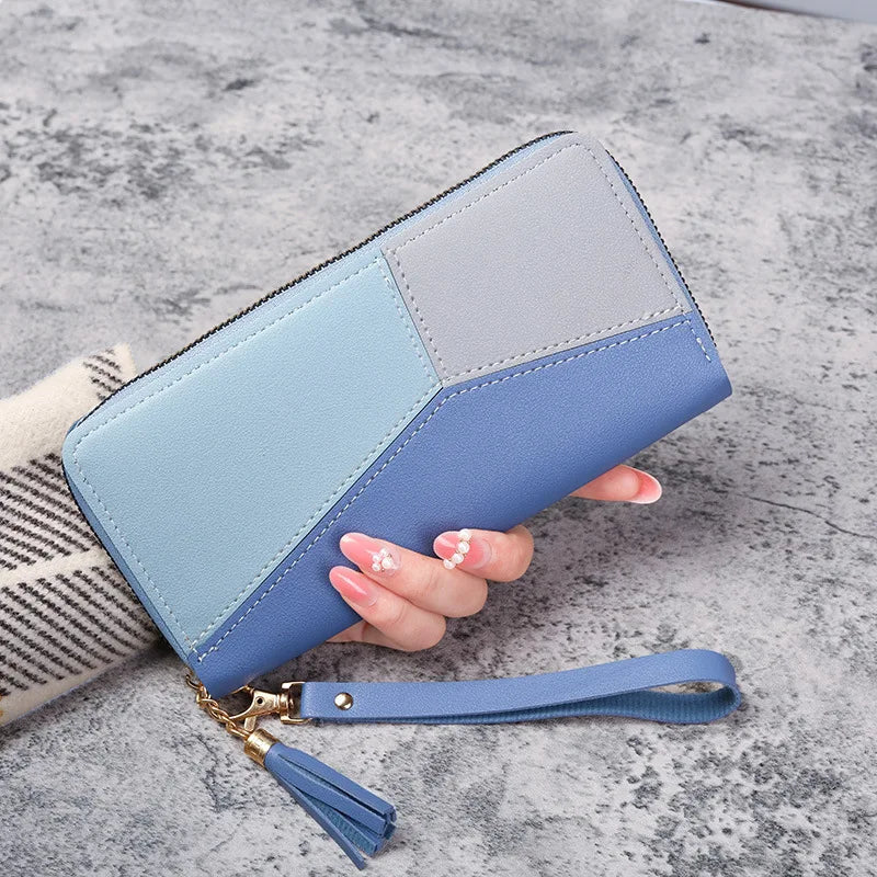 Women's Long Zipper PU Wallet