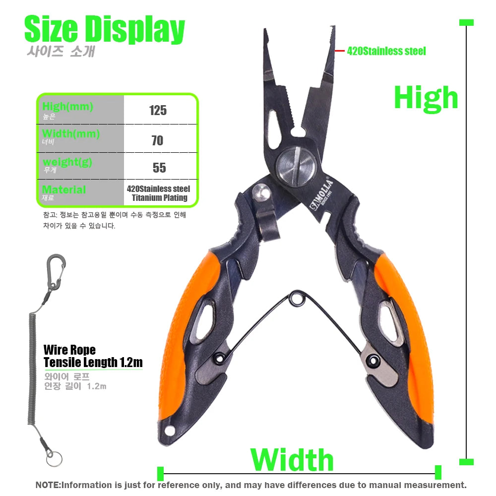Multifunction Stainless Steel Fishing Pliers