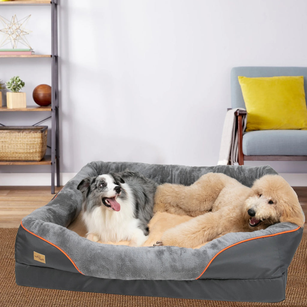 BINGOPAW Foam Dog Bed with Removable Cover