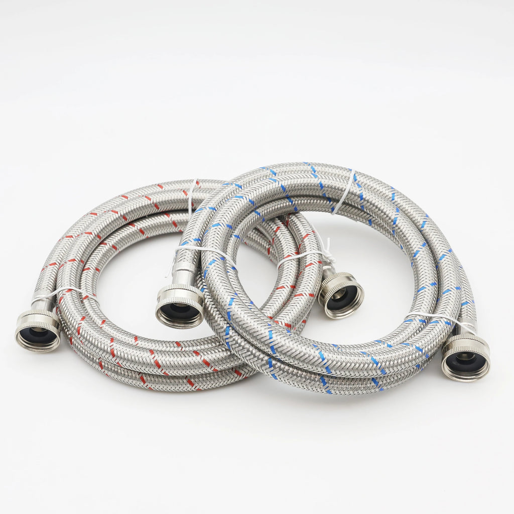 KING SMART 6 ft Braided Washing Machine Hose