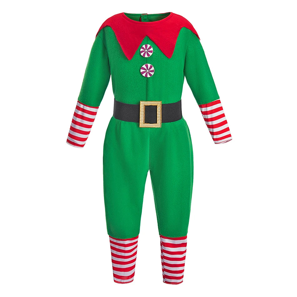 Kids Adult Christmas Clothing Set Kids Tops Pants Hat Belt Children Xmas Clothes Baby Boy Girl Birthday Outfit Elves Costume Whispering Desires Shoppe
