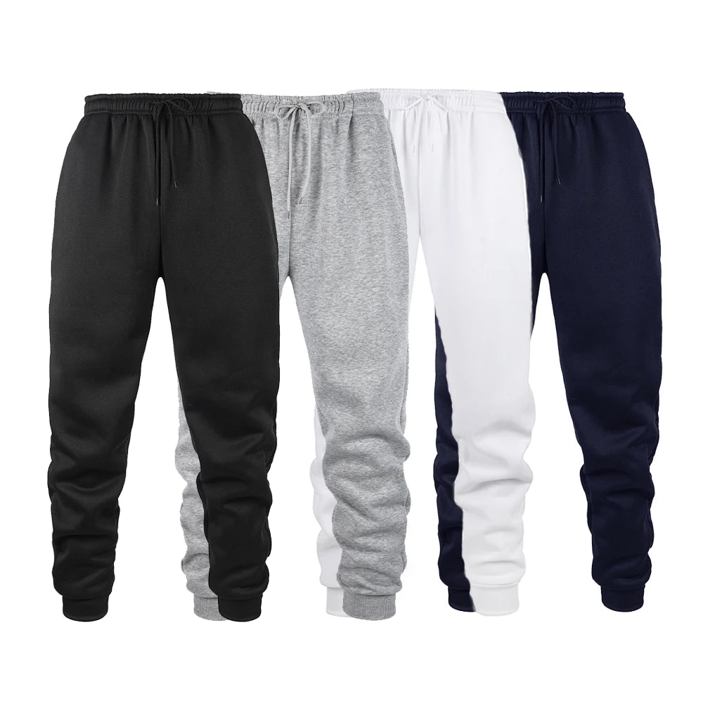 Men's Fleece-Look Elastic-Waist Joggers