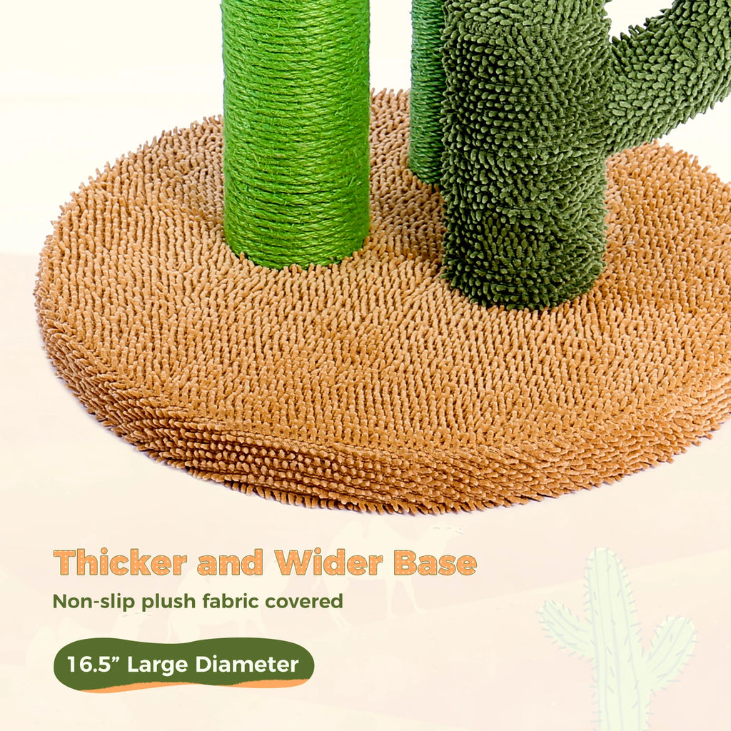 Cactus Cat Scratching Post with Three Poles