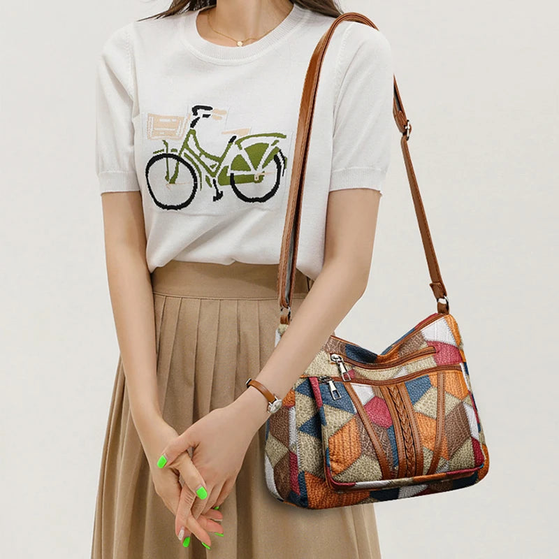 Yogodlns Women's Vintage-Style Crossbody Bag
