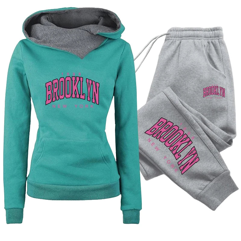 Women's Printed Hoodies and Pants — Separates or Set