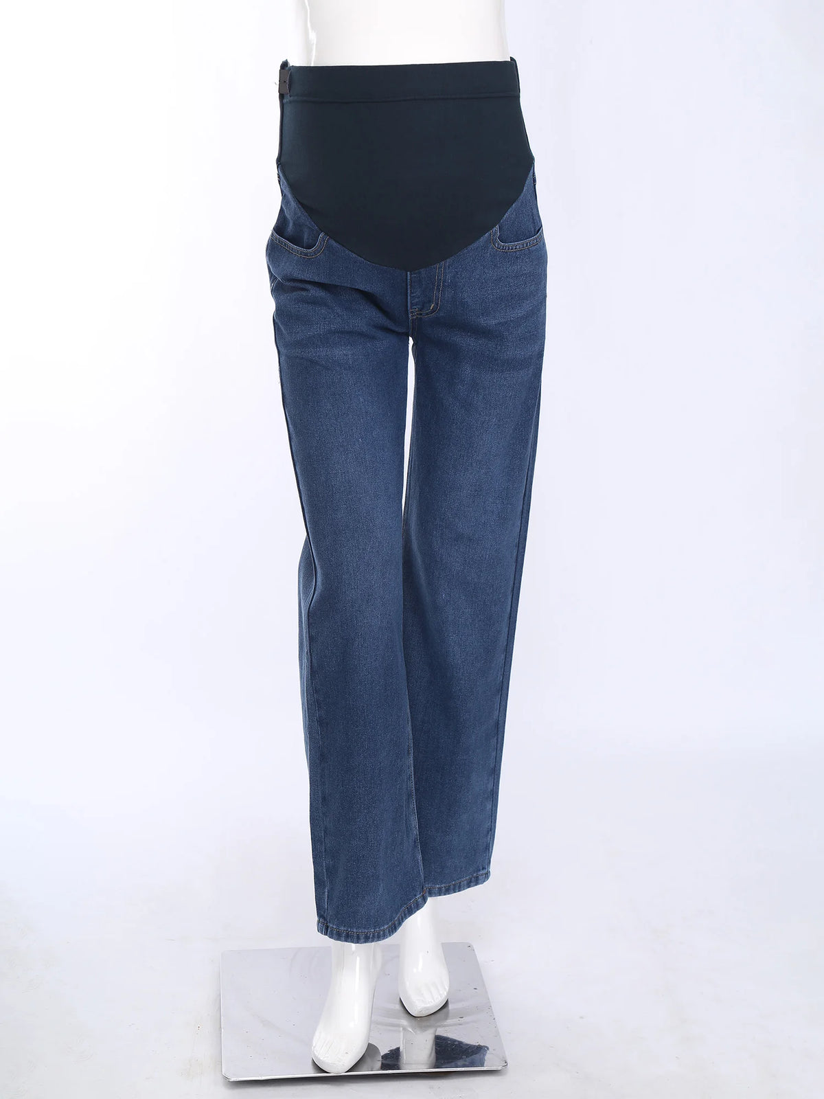 Pregnant Women Jeans High Waist Support Belly Maternity Hip Lifting Elastic Denim Pants Shorts for Daily Work Street Loungewear Whispering Desires Shoppe