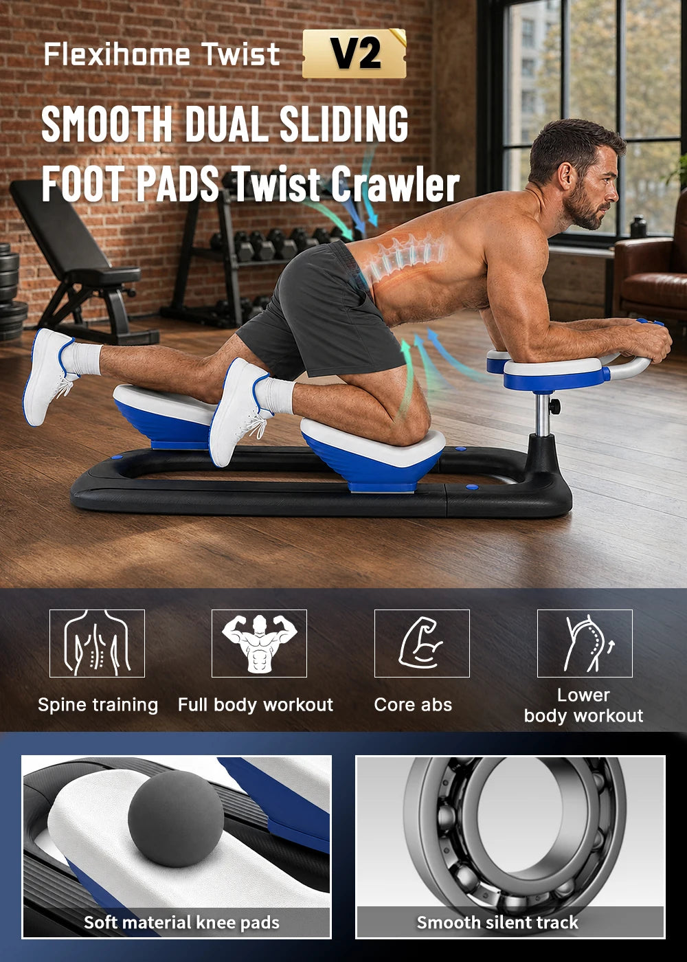Flexihome Twist Crawler V2 Exercise Trainer