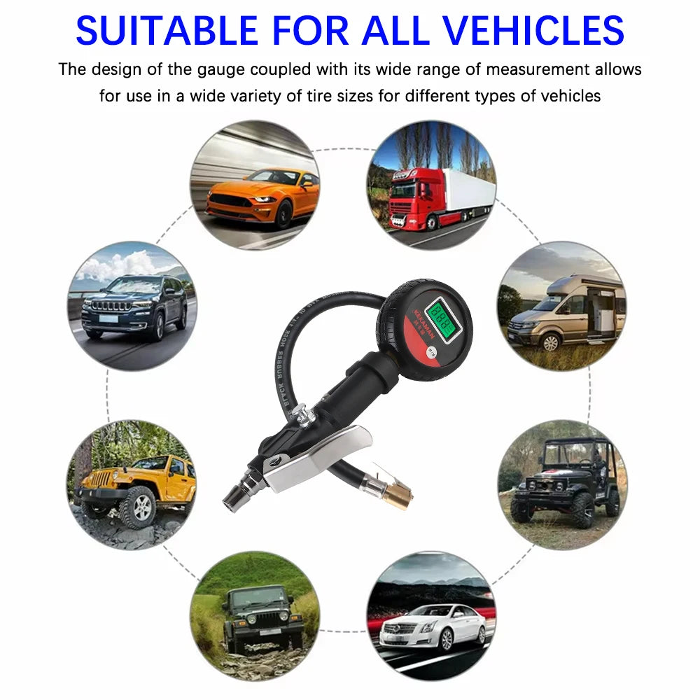 LEEPEE Digital Tire Inflator & Pressure Gauge