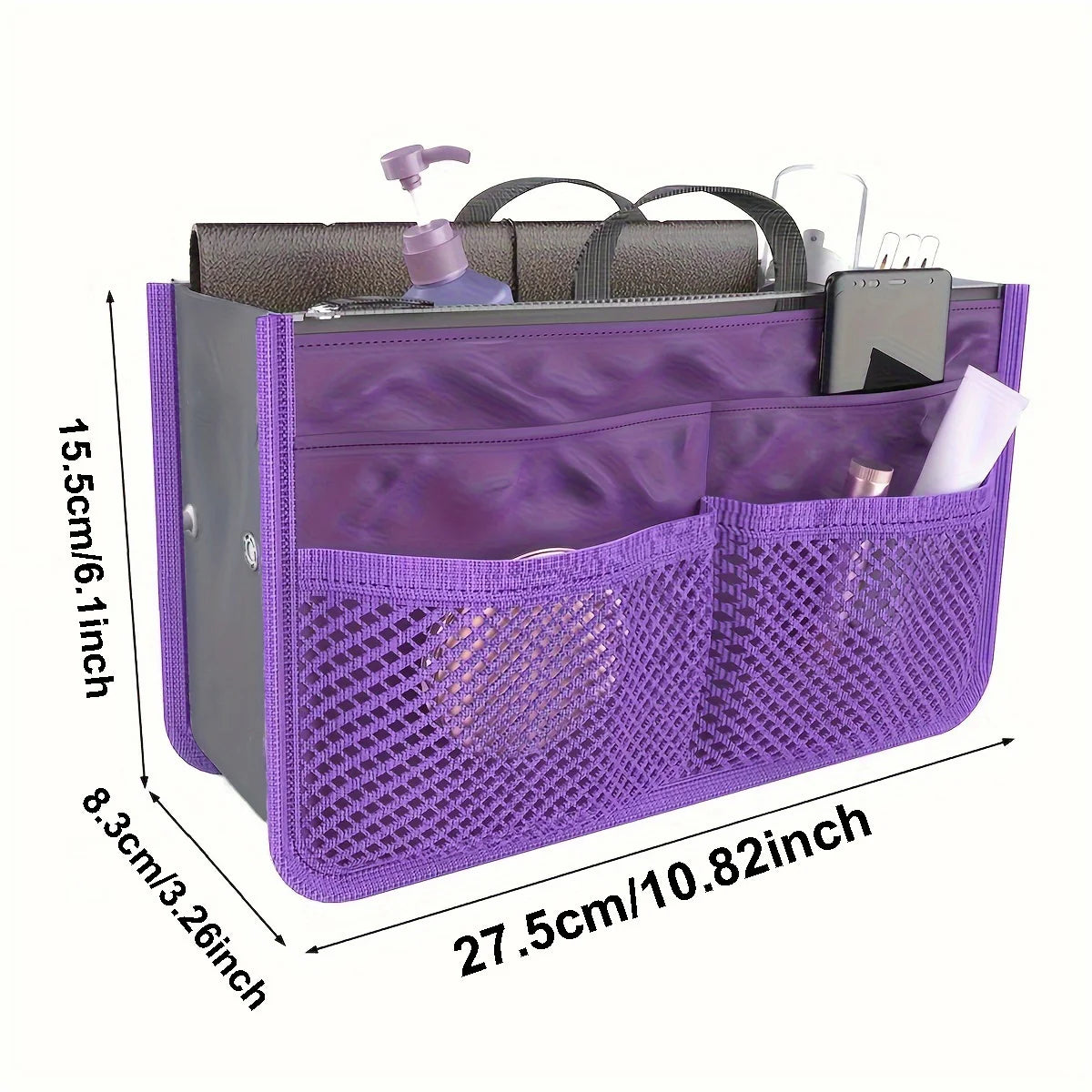 Foldable Double-Zip Toiletry Organizer