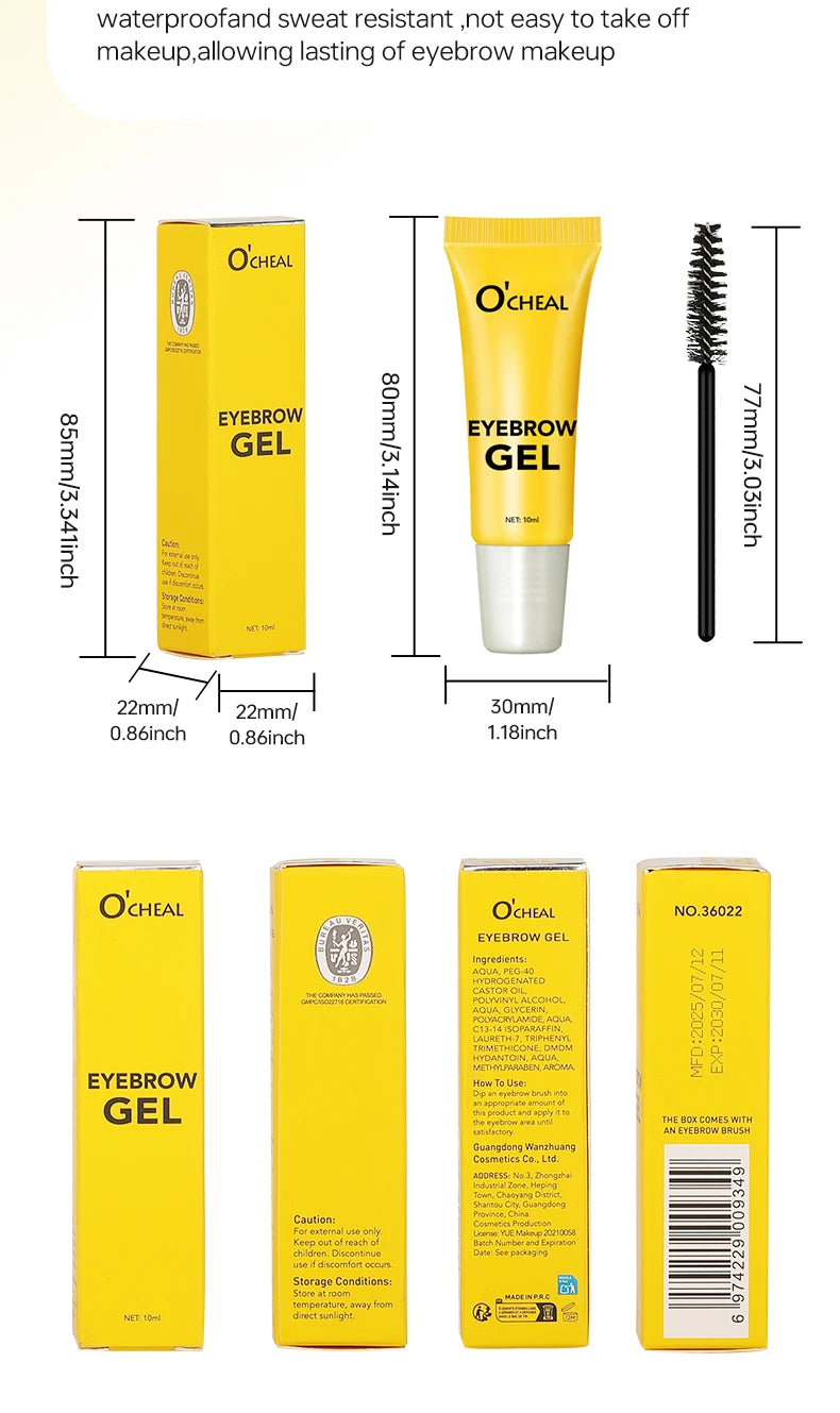 O’CHEAL Clear Eyebrow Styling Gel – 10 mL