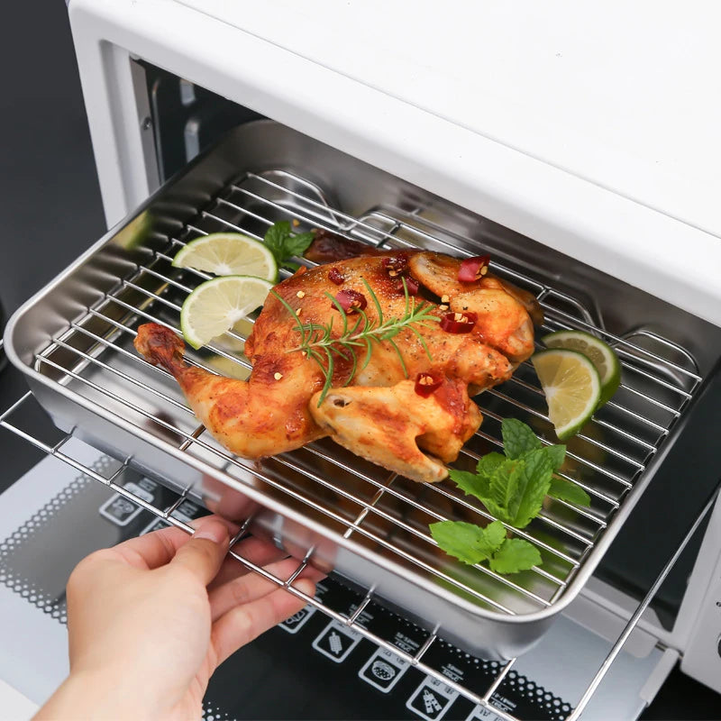 YOWEI Stainless Steel Baking Tray & Cooling Rack