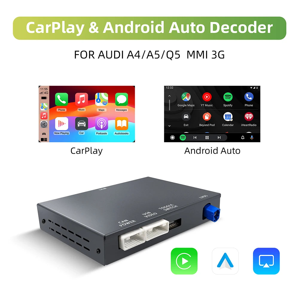 ANYFAR CarPlay & Android Auto Interface for Audi MMI 3G