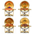 Round Stainless Steel Chafing Dishes — Assorted Packs