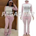 Women's Long-Sleeve Crewneck Top and Pants Set