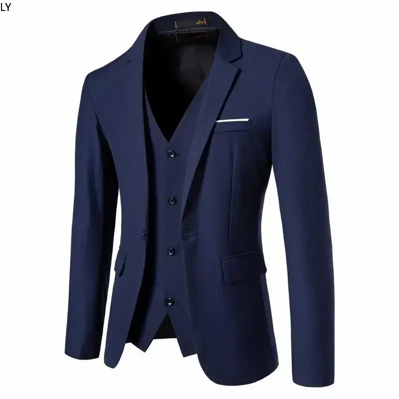 Men's Single-Breasted Formal Suit Vest