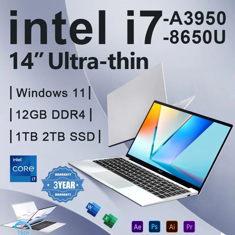 14.1-Inch Laptop — Core i7 or Atom / 12 GB RAM