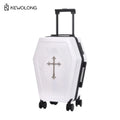 Gothic Coffin-Style Spinner Suitcase