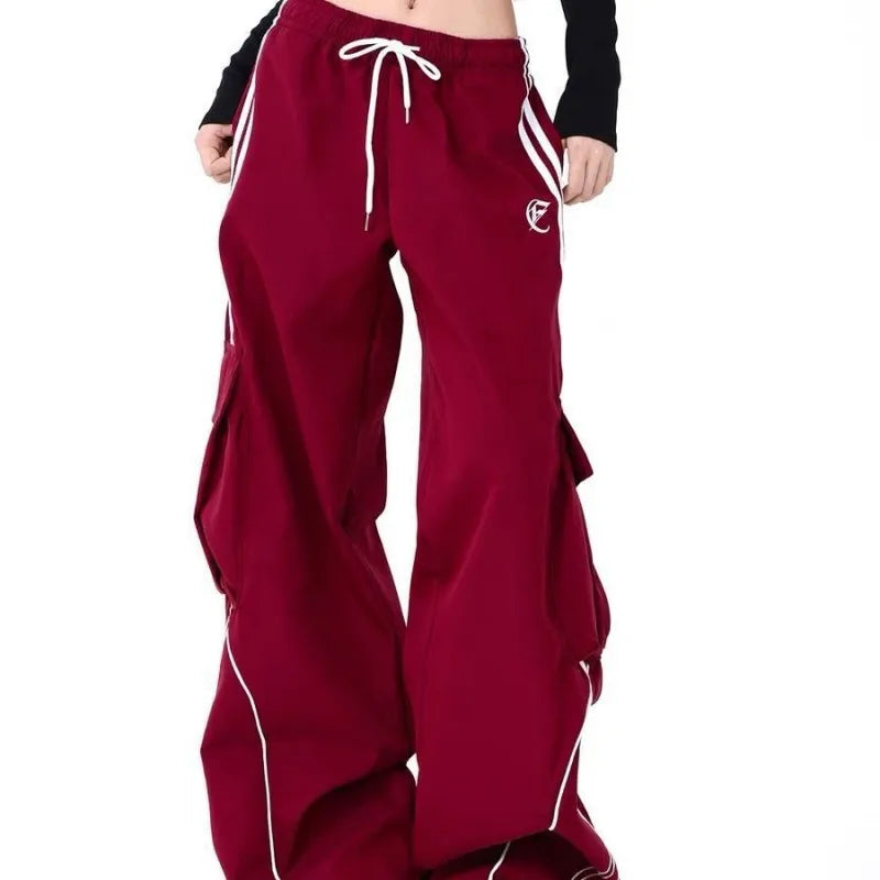 Women's Layered-Look Hooded Top and Cargo Pants Set
